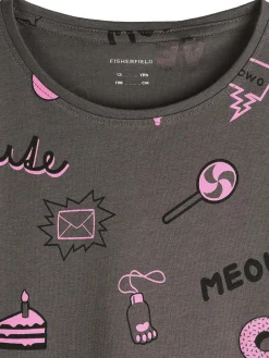 GATE Bawełniana koszulka z nadrukiem|Dzieci Dziewczynki·Koszulki I Topy