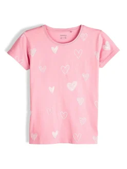 GATE Bawełniana koszulka z nadrukiem|Dzieci Dziewczynki·Koszulki I Topy