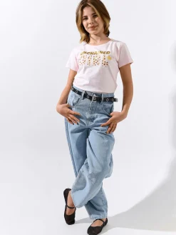 GATE Bawełniana koszulka z nadrukiem|Dzieci Dziewczynki·Koszulki I Topy