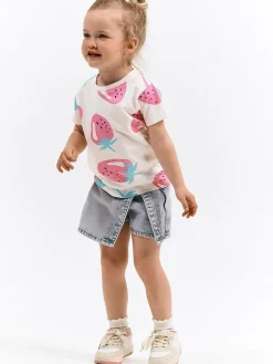 GATE Bawełniana koszulka z nadrukiem|Dzieci Dziewczynki·Koszulki I Topy