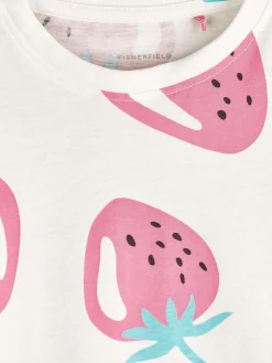 GATE Bawełniana koszulka z nadrukiem|Dzieci Dziewczynki·Koszulki I Topy