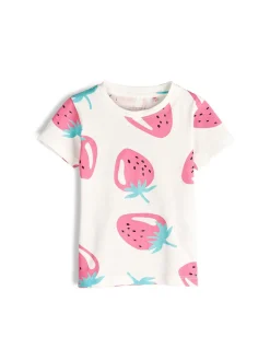 GATE Bawełniana koszulka z nadrukiem|Dzieci Dziewczynki·Koszulki I Topy