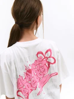 GATE Bawełniana koszulka z nadrukiem|Dzieci Dziewczynki·Koszulki I Topy