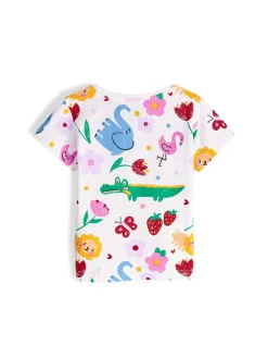 GATE Bawełniana koszulka z nadrukiem|Dzieci Dziewczynki·Koszulki I Topy