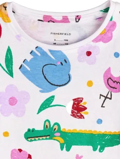 GATE Bawełniana koszulka z nadrukiem|Dzieci Dziewczynki·Koszulki I Topy