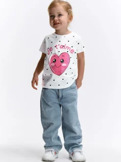 GATE Bawełniana koszulka z nadrukiem|Dzieci Dziewczynki·Koszulki I Topy