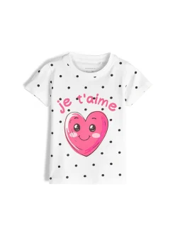 GATE Bawełniana koszulka z nadrukiem|Dzieci Dziewczynki·Koszulki I Topy