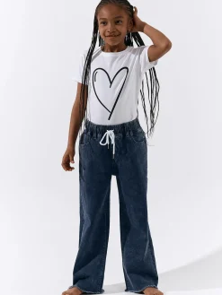 GATE Bawełniana koszulka z nadrukiem|Dzieci Dziewczynki·Koszulki I Topy