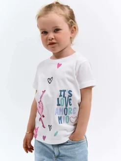 GATE Bawełniana koszulka z nadrukiem|Dzieci Dziewczynki·Koszulki I Topy