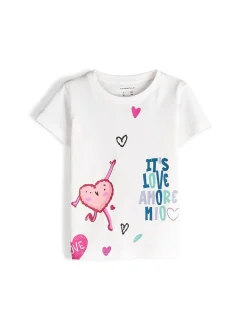 GATE Bawełniana koszulka z nadrukiem|Dzieci Dziewczynki·Koszulki I Topy