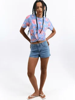 GATE Bawełniana koszulka z nadrukiem| Koszulki I Topy·Koszulki