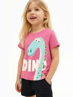 GATE Bawełniana koszulka z nadrukiem|Dzieci Dziewczynki·Koszulki I Topy