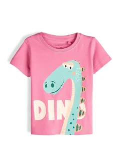 GATE Bawełniana koszulka z nadrukiem|Dzieci Dziewczynki·Koszulki I Topy