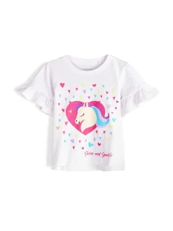 GATE Bawełniana koszulka z nadrukiem|Dzieci Dziewczynki·Koszulki I Topy