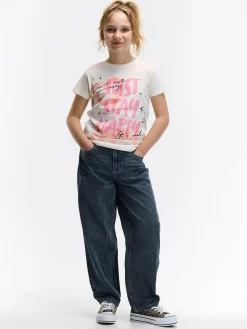 GATE Bawełniana koszulka z nadrukiem|Dzieci Dziewczynki·Koszulki I Topy