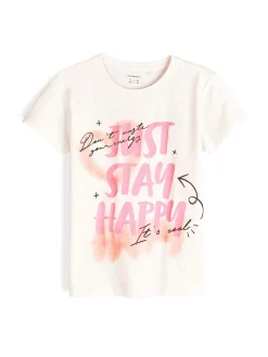 GATE Bawełniana koszulka z nadrukiem|Dzieci Dziewczynki·Koszulki I Topy