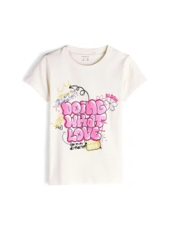 GATE Bawełniana koszulka z nadrukiem|Dzieci Dziewczynki·Koszulki I Topy