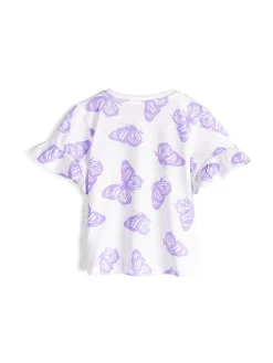 GATE Bawełniana koszulka z nadrukiem|Dzieci Dziewczynki·Koszulki I Topy