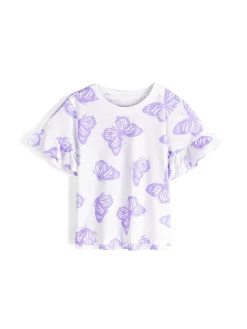 GATE Bawełniana koszulka z nadrukiem|Dzieci Dziewczynki·Koszulki I Topy