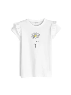 GATE Bawełniana koszulka z nadrukiem|Dzieci Dziewczynki·Koszulki I Topy