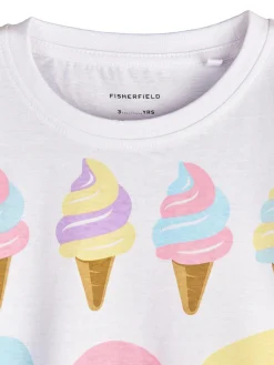 GATE Bawełniana koszulka z nadrukiem|Dzieci Dziewczynki·Koszulki I Topy