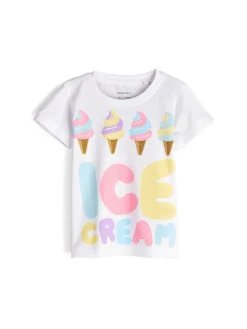 GATE Bawełniana koszulka z nadrukiem|Dzieci Dziewczynki·Koszulki I Topy