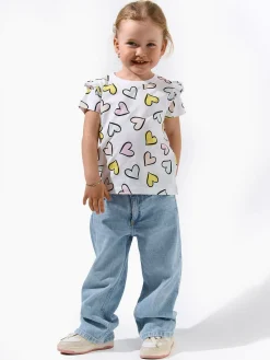 GATE Bawełniana koszulka z nadrukiem|Dzieci Dziewczynki·Koszulki I Topy