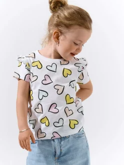 GATE Bawełniana koszulka z nadrukiem|Dzieci Dziewczynki·Koszulki I Topy
