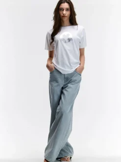 GATE Bawełniana koszulka z nadrukiem| Koszulki I Topy·Koszulki|Koszulki I Topy·Koszulki Z Nadrukiem