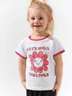 GATE Bawełniana koszulka z nadrukiem|Dzieci Dziewczynki·Koszulki I Topy