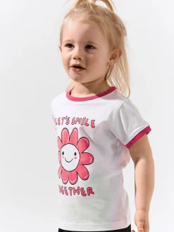 GATE Bawełniana koszulka z nadrukiem|Dzieci Dziewczynki·Koszulki I Topy