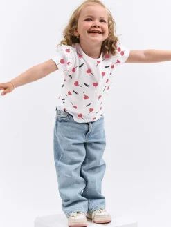 GATE Bawełniana koszulka z nadrukiem|Dzieci Dziewczynki·Koszulki I Topy