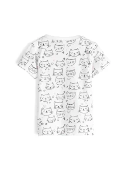 GATE Bawełniana koszulka z nadrukiem|Dzieci Dziewczynki·Koszulki I Topy