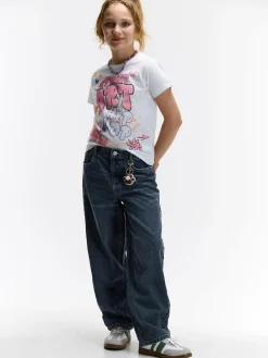 GATE Bawełniana koszulka z nadrukiem|Dzieci Dziewczynki·Koszulki I Topy