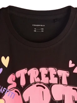 GATE Bawełniana koszulka z nadrukiem|Dzieci Dziewczynki·Koszulki I Topy