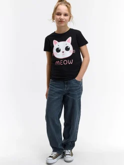 GATE Bawełniana koszulka z nadrukiem|Dzieci Dziewczynki·Koszulki I Topy