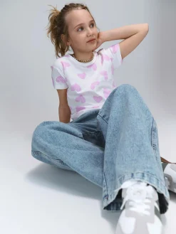 GATE Bawełniana koszulka z nadrukiem|Dzieci Dziewczynki·Koszulki I Topy