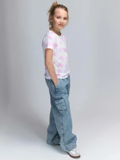 GATE Bawełniana koszulka z nadrukiem|Dzieci Dziewczynki·Koszulki I Topy