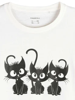 GATE Bawełniana koszulka z nadrukiem|Dzieci Dziewczynki·Koszulki I Topy