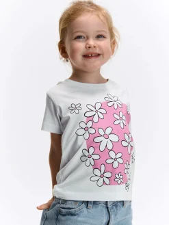 GATE Bawełniana koszulka z nadrukiem|Dzieci Dziewczynki·Koszulki I Topy