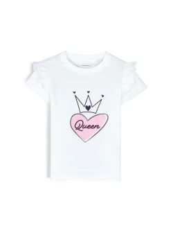 GATE Bawełniana koszulka z nadrukiem|Dzieci Dziewczynki·Koszulki I Topy