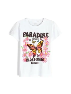 GATE Bawełniana koszulka z nadrukiem|Dzieci Dziewczynki·Koszulki I Topy