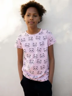 GATE Bawełniana koszulka z nadrukiem|Dzieci Dziewczynki·Koszulki I Topy