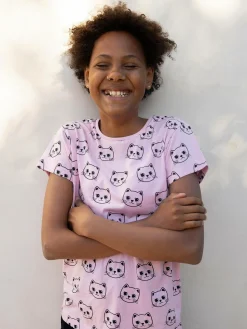 GATE Bawełniana koszulka z nadrukiem|Dzieci Dziewczynki·Koszulki I Topy