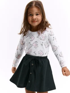 GATE Bawełniana koszulka z nadrukiem|Dzieci Dziewczynki·Koszulki I Topy