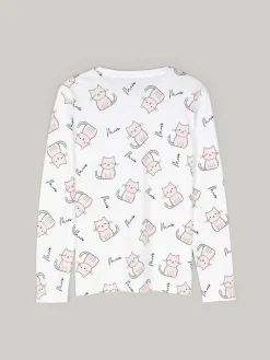 GATE Bawełniana koszulka z nadrukiem|Dzieci Dziewczynki·Koszulki I Topy