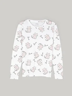 GATE Bawełniana koszulka z nadrukiem|Dzieci Dziewczynki·Koszulki I Topy