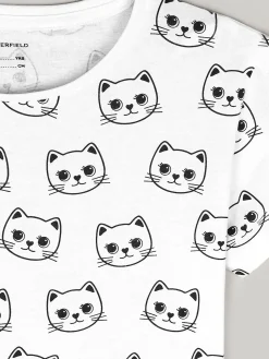 GATE Bawełniana koszulka z nadrukiem|Dzieci Dziewczynki·Koszulki I Topy