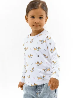 GATE Bawełniana koszulka z nadrukiem|Dzieci Dziewczynki·Koszulki I Topy