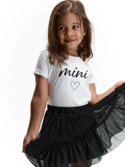 GATE Bawełniana koszulka z nadrukiem|Dzieci Dziewczynki·Koszulki I Topy